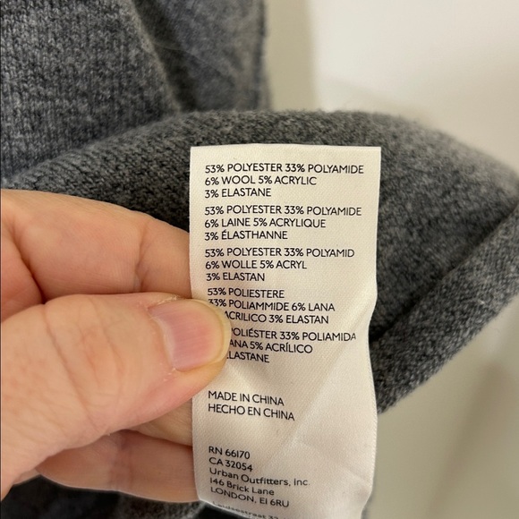 FREE PEOPLE Jamie Knit Sweater Dark Heather Gray Size Small - Picture 11 of 16